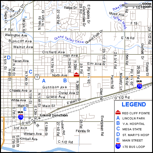 Detailed Map of the Red Cliff Pointe Neighborhood